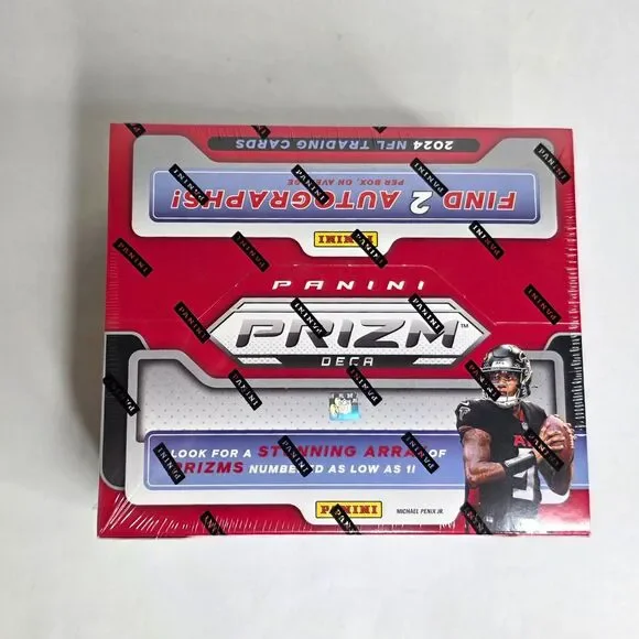 2024 Panini Prizm Deca NFL Trading Card Hobby Box Online Exclusive - NEW SEALED - Picture 1 of 6